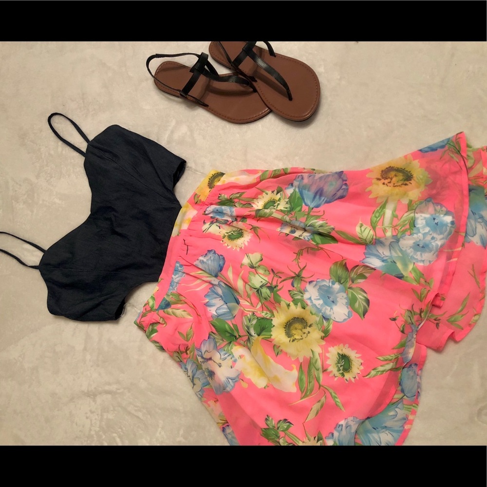 Floral Cutout Summer Dress